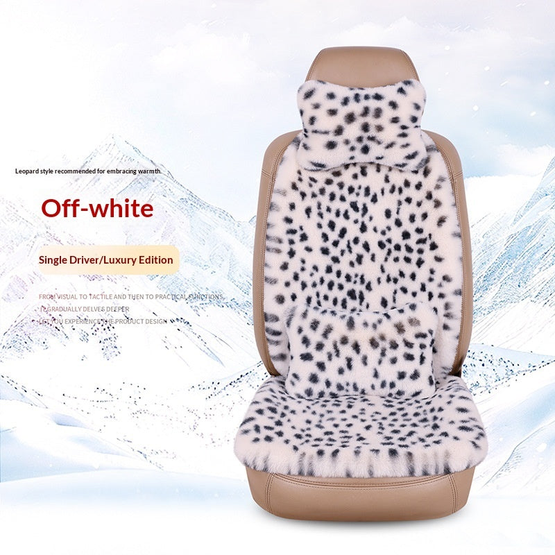 Winter Rabbit Fur Car Seat Cushion