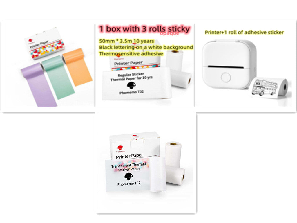 Bluetooth Portable Mini Thermal Label Printer