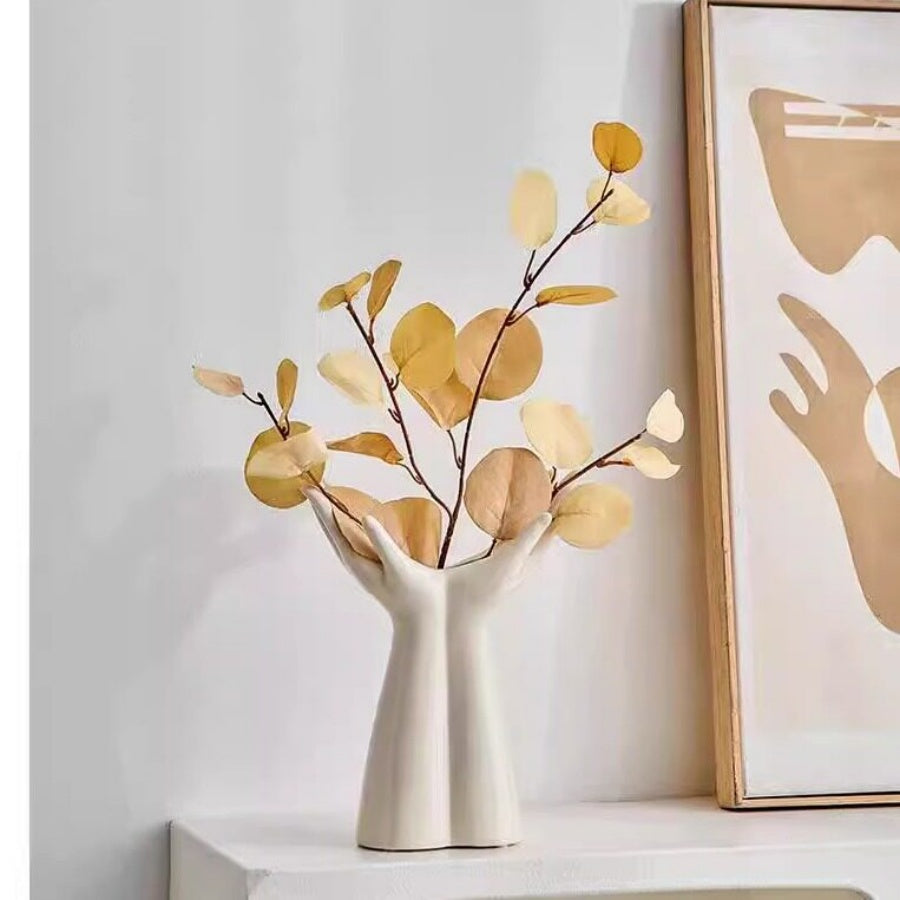 Ceramic Vase With Outstretched Hands