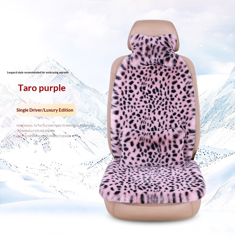 Winter Rabbit Fur Car Seat Cushion