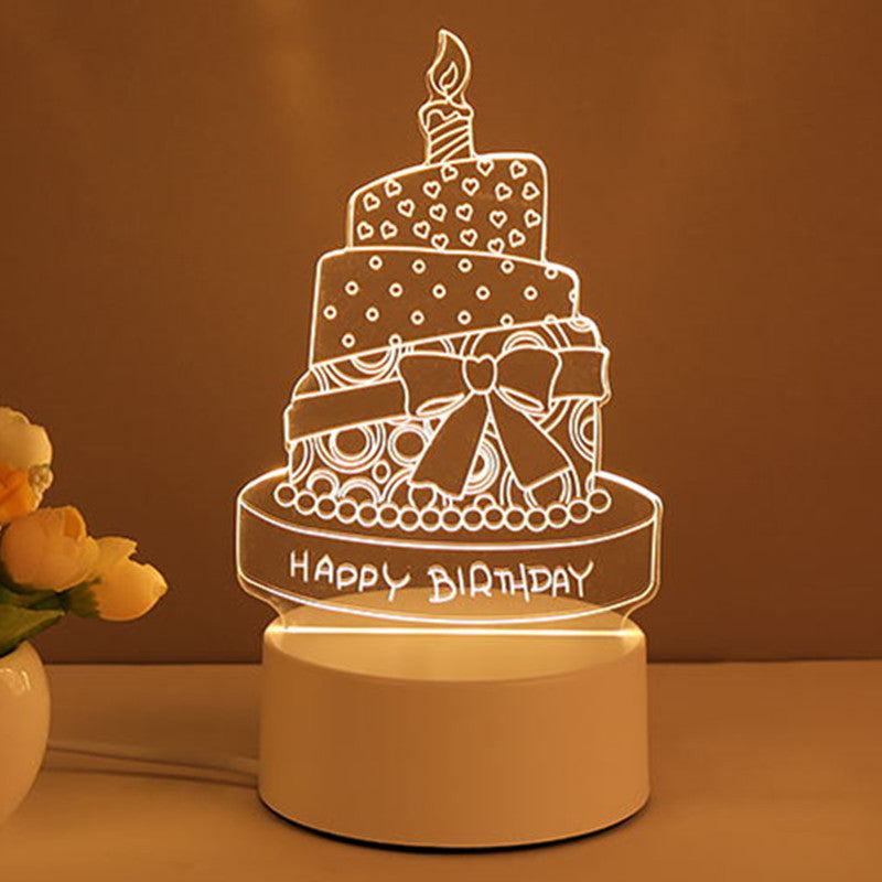 3D Lamp Acrylic USB LED Night Lights