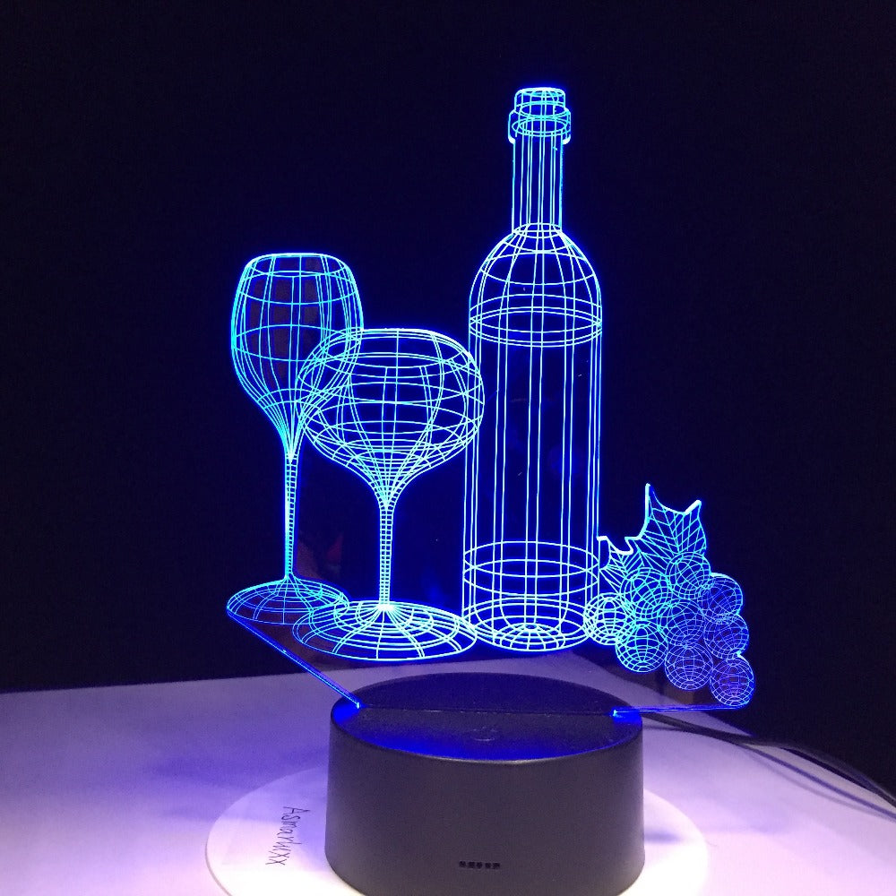Wine Bottle 3D Night Light