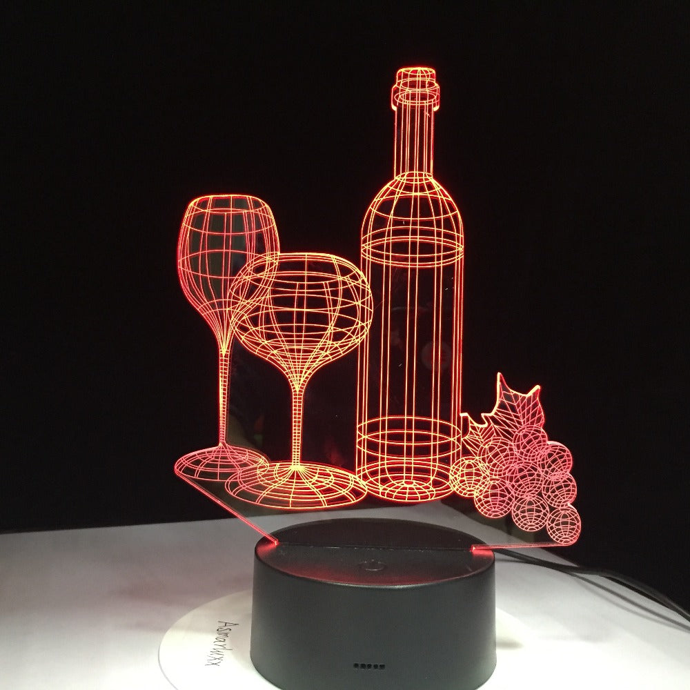 Wine Bottle 3D Night Light