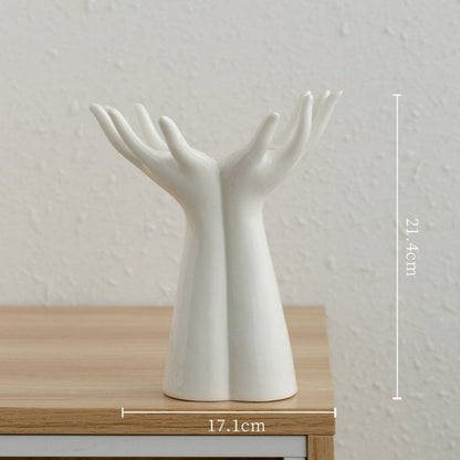 Ceramic Vase With Outstretched Hands