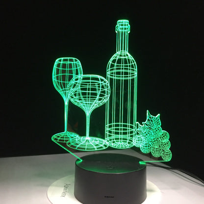 Wine Bottle 3D Night Light