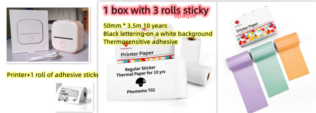 Bluetooth Portable Mini Thermal Label Printer