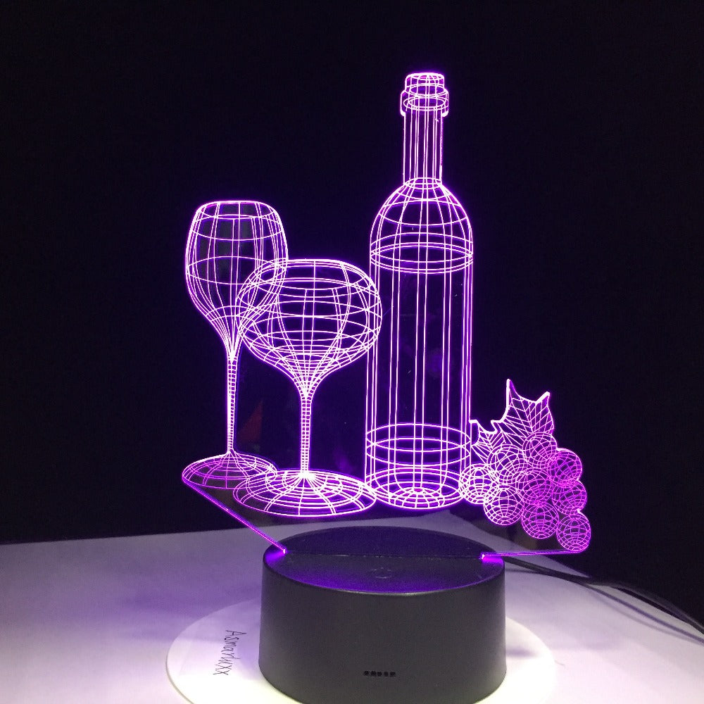 Wine Bottle 3D Night Light