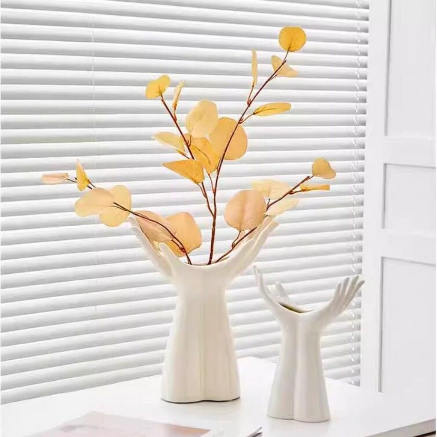 Ceramic Vase With Outstretched Hands