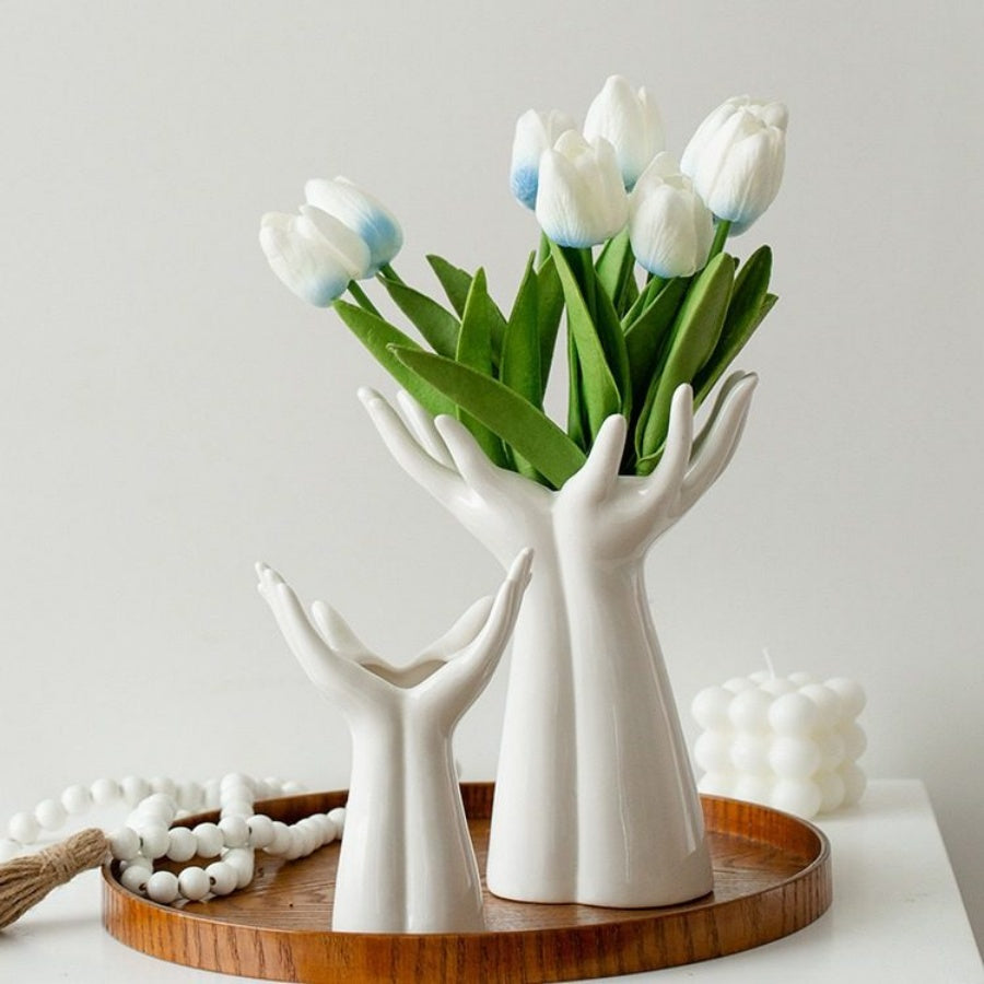 Ceramic Vase With Outstretched Hands