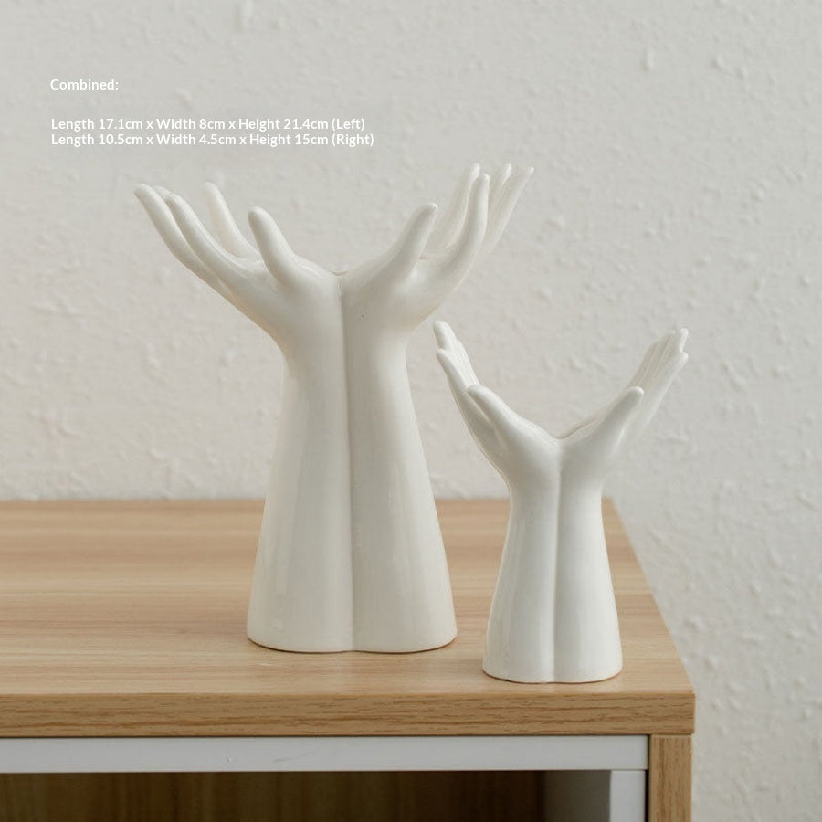 Ceramic Vase With Outstretched Hands