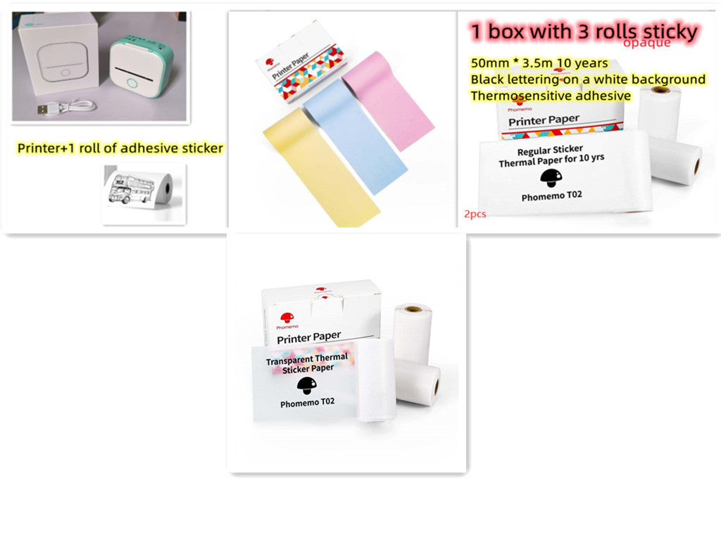 Bluetooth Portable Mini Thermal Label Printer