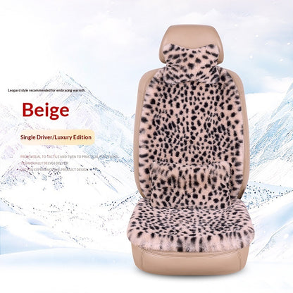 Winter Rabbit Fur Car Seat Cushion