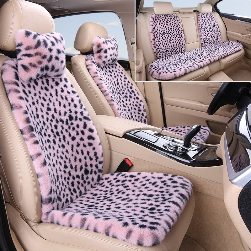 Winter Rabbit Fur Car Seat Cushion