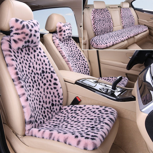 Winter Rabbit Fur Car Seat Cushion