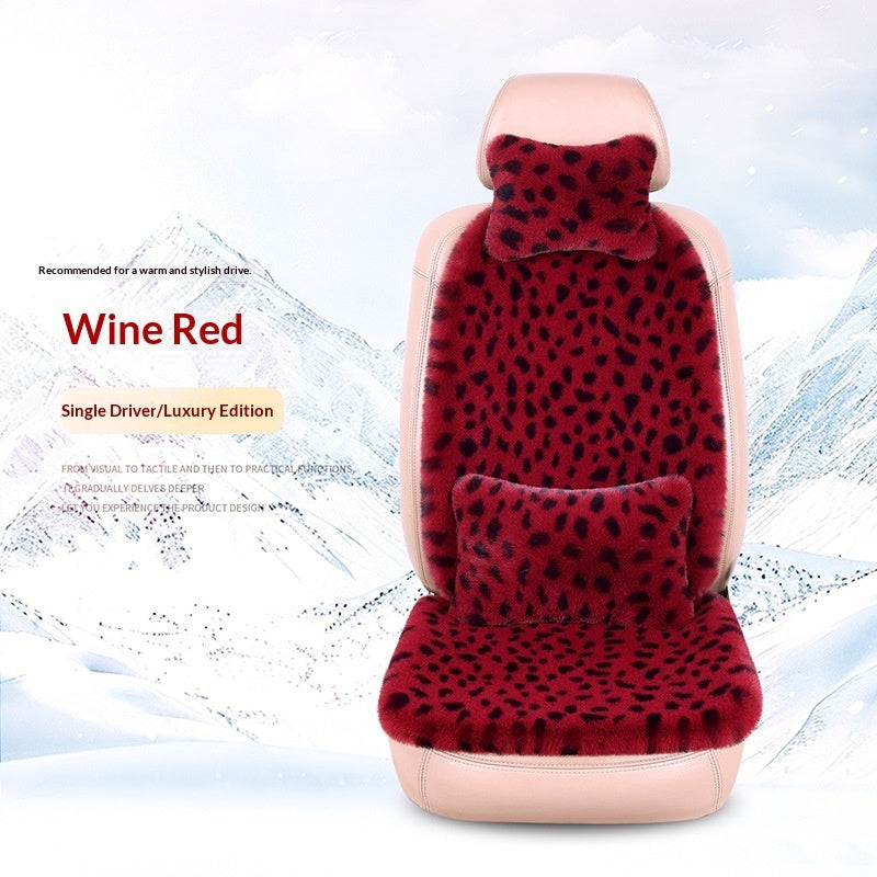 Winter Rabbit Fur Car Seat Cushion